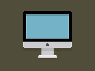 Minimal iMac icon imac minimal