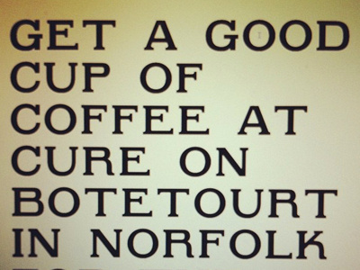 Botetourt Typeface (Update #1) coffee letterforms norfolk type typeface