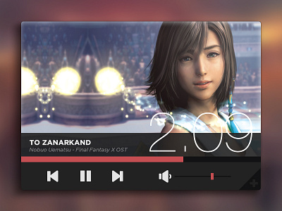 Music Player final fantasy music music player player ui widget