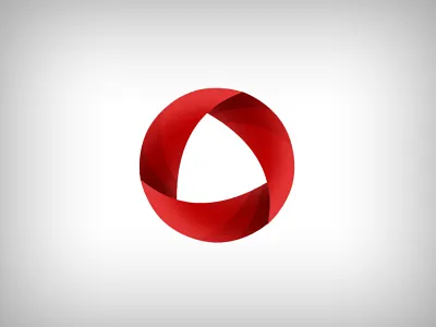 Interface Group Logo circle concept logo red simple