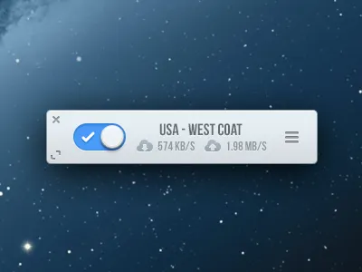 Astrill Mini App app astrill blue clean design icons mac mini switch ui