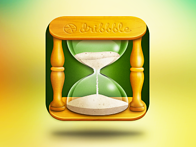 Hourglass china glass hourglass icon icons illustration ios juno light wood