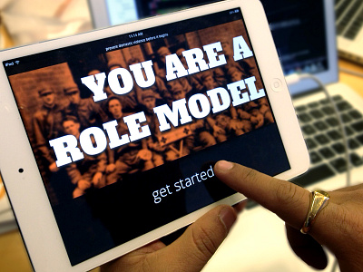 You Are A Role Model App application big guide ipad app ipad mini typography