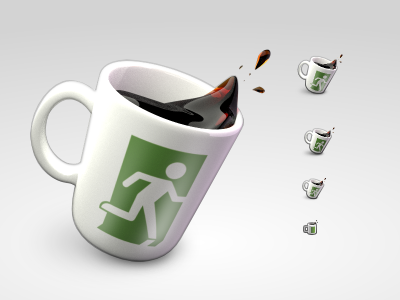 Office Runner 3d app blender gnome icon inkscape office runner