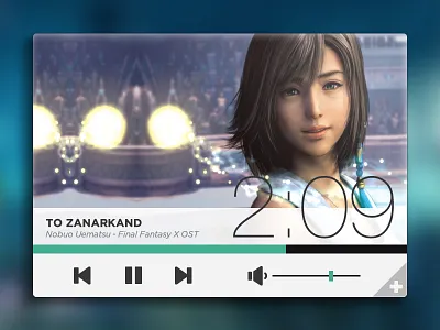Music Player Light final fantasy music music player player ui widget