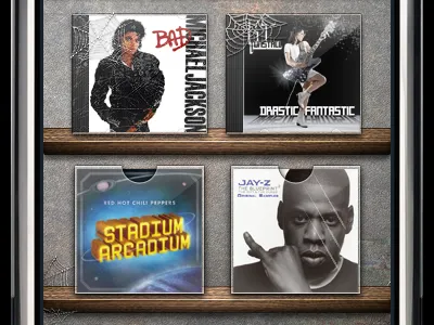 Initial Music App Concept albums attic dust ios iphone music