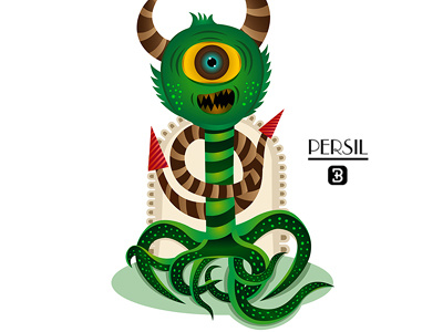 Persil belc monster naswojposob persil vectors