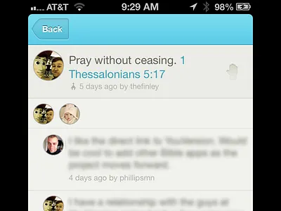 Prayrbox Details comments iphone mobile prayer prayrbox social