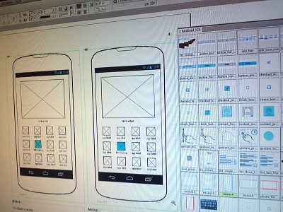 Wires android illustrator indesign wireframes wires