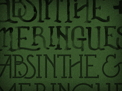 Wormwood & Egg Whites brush food green illustrator lettering noise vector watercolor