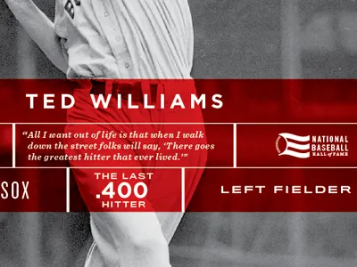 Ted baseball hall of fame photograph ted williams