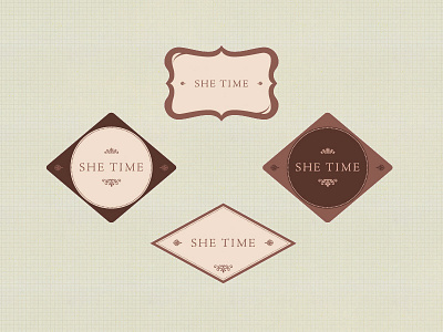 Some Options branding brown church effeminate feminine girly grid icon jensen jessica hische logo louise fili options pink shapes theme