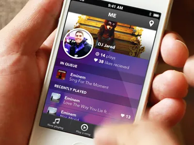 Weejay My Profile 5 app ios iphone me music my profile ui weejay