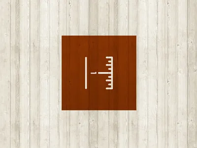 Hogan Remodeling logo builder construction h ruler typography wood