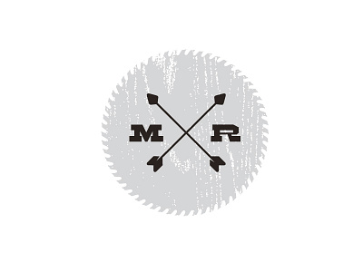 Minnesota Rustic logo arrows barn barnwood early farm grain saw blade wood woodmill
