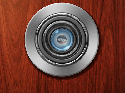 Peep chrome door eye glass metal