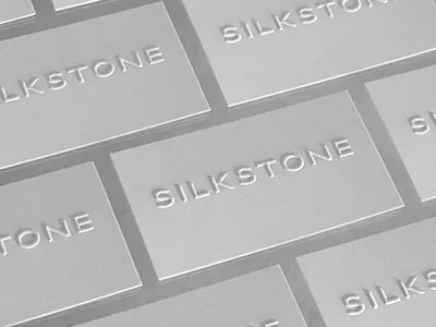 Silkstone Business Cards blind embossed