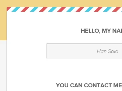 Hello, My Name is Han Solo form han solo ui web