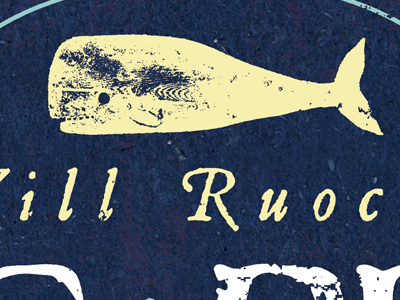 Whale Posters packaging label detail 1 animal antique mammal marine nautical ocean retro ruocco sea sperm whale tail type typography vintage whale wood