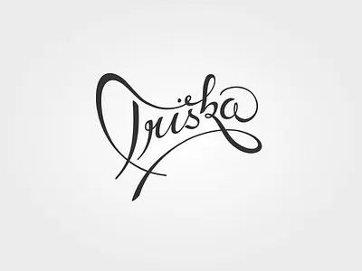 Triška custom photography typography