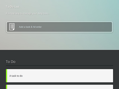 To Do List completed iput list manage simple tasks to do