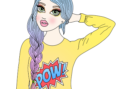 POW! candy girly grunge pastel pop art