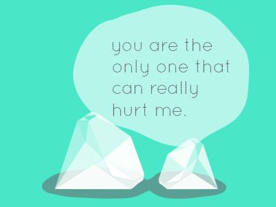 Diamonds On The Inside diamonds feminine graphic design illustration jewels pastel posters print puns web