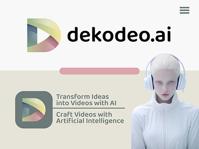 Dekodeo Ai video generator logo ai tool application apps artificial intelligence bot brain dekodeo.ai generator logo design machine learning robot software tech technology tool ui ux video video ai tool video generator logo