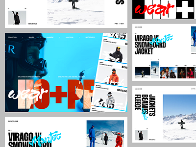 Hope Wear - Ski, Snowboard, Outdoor Gear Ecommerce branding fashion landing page marketplace minimal online shop outdoor sport ui ui design uiux wear web design website