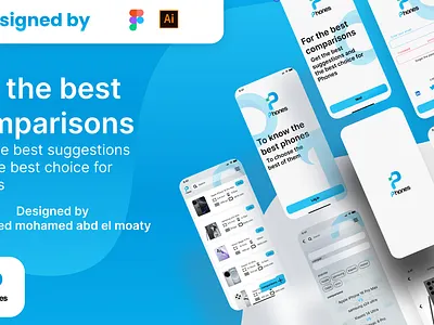 Phones For Best Comparisons UI UX Designe blue branding colorful illustration art ios iphone logo ui ui design ui ux uidesign uiux user experience user interface userinterface ux design uxui vector