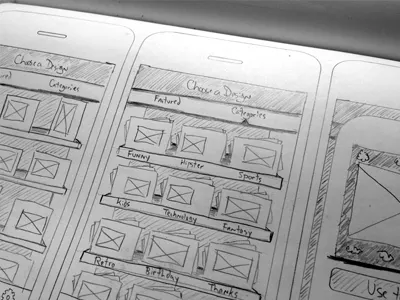 Card App Sketch app draft ios pencil shelf sketch uistencil