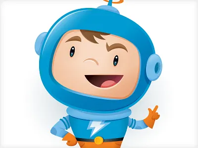 Space Boy astronaut branding character logo mascot space vonster