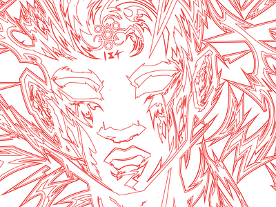 Vic drawing gig poster illustration illustrator outline process