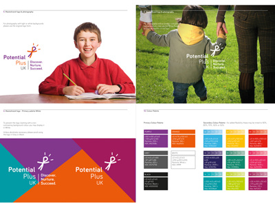 Potential Plus UK - Identity guidelines branding identity