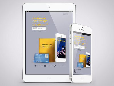 Oceans, Responsive Views app background gray ipad iphone landing oceans responsive