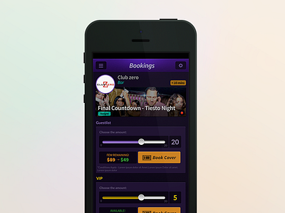 Night Life App - Bookings app bars booking clubs iphone new night nightlife nyc party tiesto york