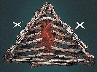 Secrets Of The Heart art design dimitrov erase georgi hear illuminati illustration logo pyramids secrets
