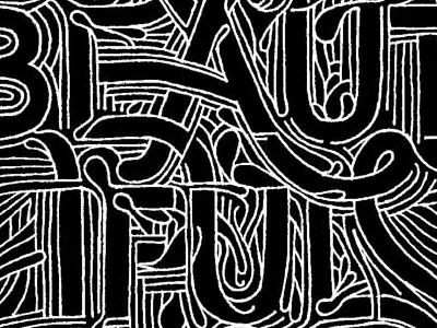 YouAreBeautiful x JHDC black and white design doodle drawing jesse hora jhdc lettering linework style you are beautiful