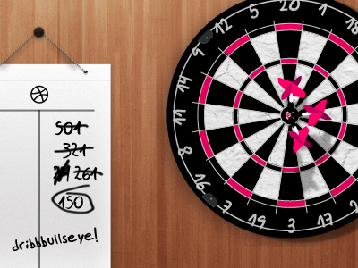 Dribbbullseye! arrows dartbord darts debut score sportified sports