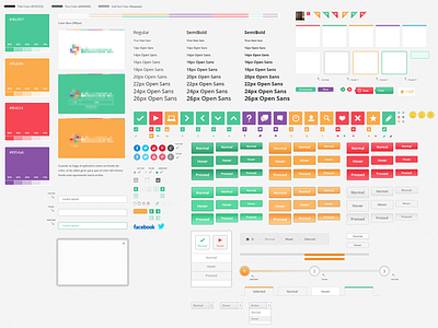 Education Project UI Kit app bar branding button guidelines nav style ui ux