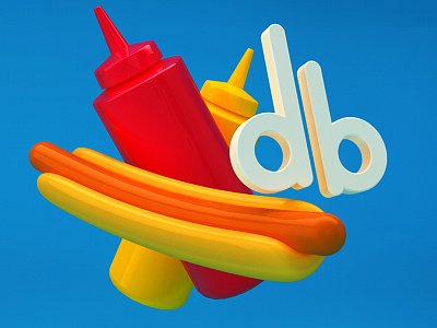 New Showreel identity 3d 4d animation bottle cinema hotdog identity sauce showreel