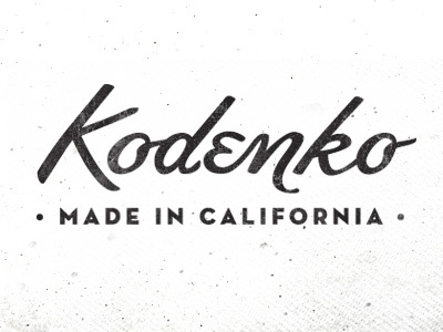 Kodenko Jeans hand type handwritten logo script type typography