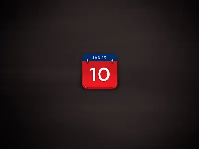 Calendar Icon app icon blue calendar icon red