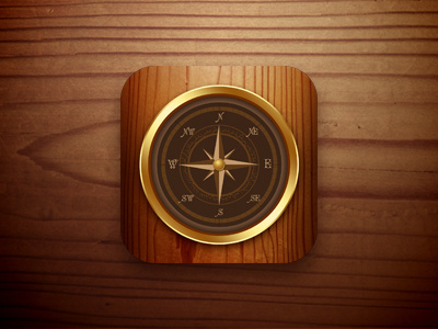 Mecca Icon apps brown compass gold hlp icon ios islam mecca sunbzy wood