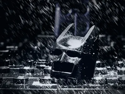 the Dark Brick Rises bane batman lego minifigure photography photoshop poster art the dark knight rises