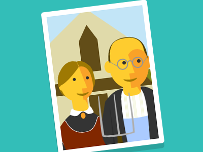 American Gothic art character characters hero heroes illustration illustrations paintings