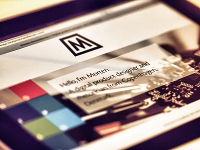 Personal site - mortenchristoffersen.com business card website personal responsive website