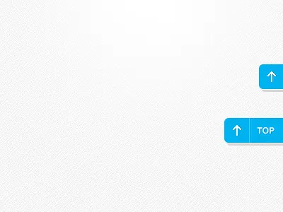 Slide out Back To Top Button. anchor arrow back to top blue buttons simple