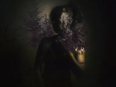 Bitterness Is Like Cancer. juxtaposed portrait