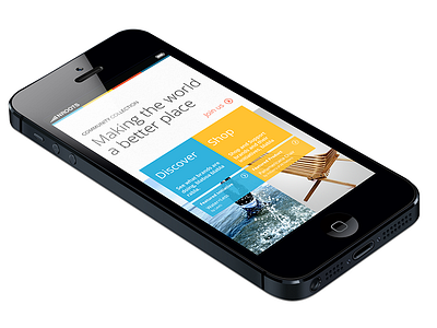 Landing Page iphone mobile windows 8